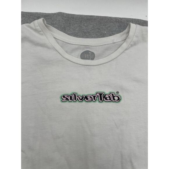 Vintage Y2K Levi’s Silvertab Graphic Tee Shirt Women XL Made In USA White - Picture 2 of 8